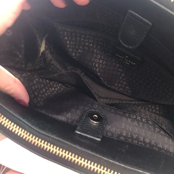 Kate Spade black and off white purse - Picture 6 of 8